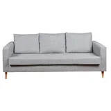 Sillón Pisa 3 cuerpos Lino gris claro