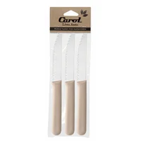 Pack de 3 cuchillos beige