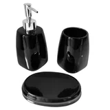 Set de 3 accesorios de baño Milán negro