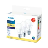 Pack de 3 lámparas LED EcoHome E27 10W 3000K