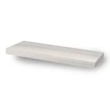 Estante de melamina flotante roble blanco 60 x 25 cm
