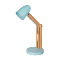 Lámpara de escritorio celeste 1 luz E27