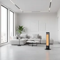 Estufa eléctrica cuarzo 1200 W negro CV027