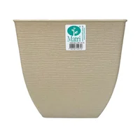 Maceta cuadrada de plástico Owen 15 cm arena