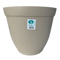 Maceta circular de plástico Finny 30 cm arena