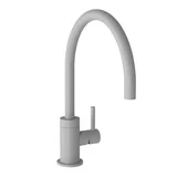 Grifería monocomando de cocina vertical mesada Cucina blanco