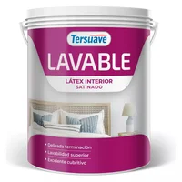 Pintura látex interior blanco satinado lavable 4 L