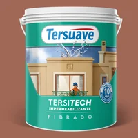 Membrana poliuretánica fibrada impermeabilizante Tersitech techos roja 1 kg