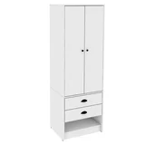 Placard Libe 2 puertas con 2 cajones blanco