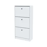 Mueble zapatero Libe 3 cajones blanco