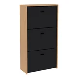 Mueble zapatero Mallorca 3 cajones negro paraíso