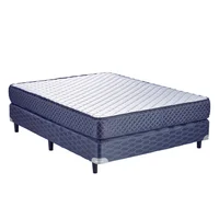 Colchón y sommier Lujo 2 plazas de espuma 140 x 190 x 56 cm