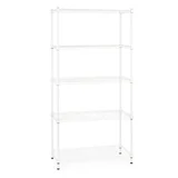 Estantería de hierro 5 niveles blanco