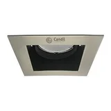 Spot de embutir cuadrado GU10 7 W niquel