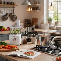 Multiprocesadora 750 W blanca con jarra licuadora 2 L AM730