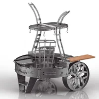 Parrilla a carbón Hummer de hierro