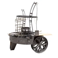 Parrilla a carbón Hummer de hierro