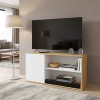 Rack de TV Visión 55" roble natural y blanco