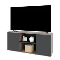 Rack de TV Visión 65" roble gris y negro