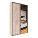 Placard 2 puertas corredizas con 2 cajones pino cascina con espejo