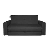 Sofá cama 2 cuerpos gris oscuro
