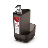 Dispenser de detergente y porta esponja gris