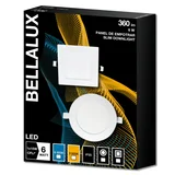 Panel LED embutir 6 w 3000K cuadrado luz cálida