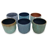 Maceta cerámica 17 cm varios colores