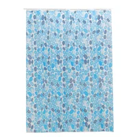Cortina de baño Piedras 180 x 180 cm azul