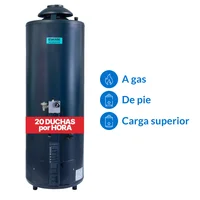 Termotanque gas natural 76 L tiro natural carga superior alta recuperación h1100