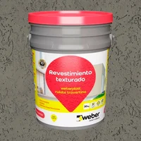 Revestimiento texturado Weberplast RTM gris plomo 6 Kg