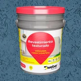 Revestimiento texturado Weberplast RTM azul 30 Kg