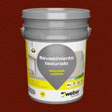 Revestimiento texturado Weberplast rodillado chocolate 30 Kg