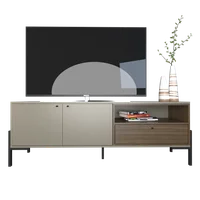 Rack de TV Metal Wood 55" gris nogal