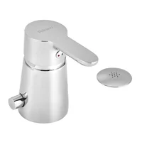 Grifería monocomando para bidet Adra plateada