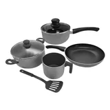 Batería de cocina 7 piezas grafito