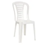 Silla de exterior Plástica filtro uv blanco