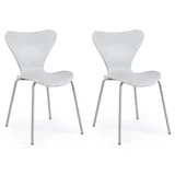 Pack de 2 sillas de comedor Jacob blanca