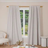 Cortina de tela black out blanca 130 x 210 cm