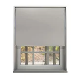 Cortina enrollable black out gris 240 x 220 cm
