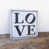 Placa Love 20 x 20 cm