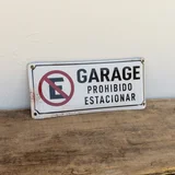 Placa Garage 15 x 30 cm