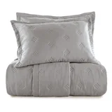 Cubrecama Diamond 1 plaza y media 180 x 240 cm gris