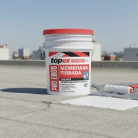 Membrana fibrada impermeabilizante para techos y muros roja 20 kg