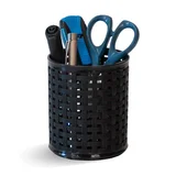 Canasto Ratán de plástico negro 1 Lt. 11 x 10 x 10 cm