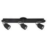 Spot barra LED Konus 3 luces GU10 negro
