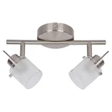Spot barra LED Vistra 2 luces GU10 plateado