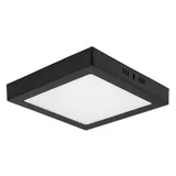 Panel LED cuadrado 18 w negro texturado luz cálida