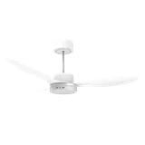 Ventilador de techo luz LED  con control remoto 3 aspas blanco