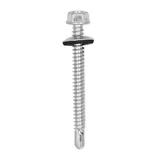 Tornillo autoperforante hexagonal con arandela punta mecha 14x1 x 500